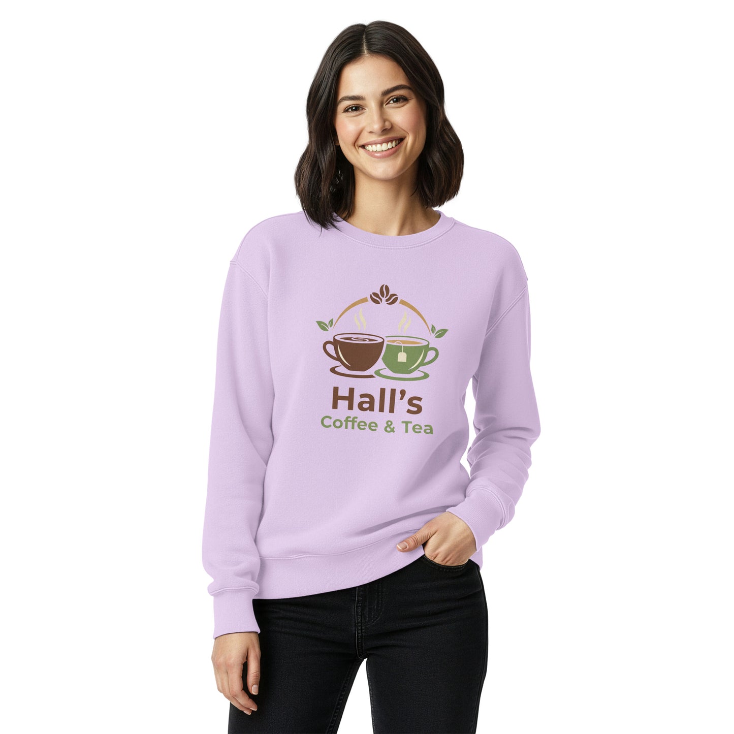 Unisex garment-dyed sweatshirt